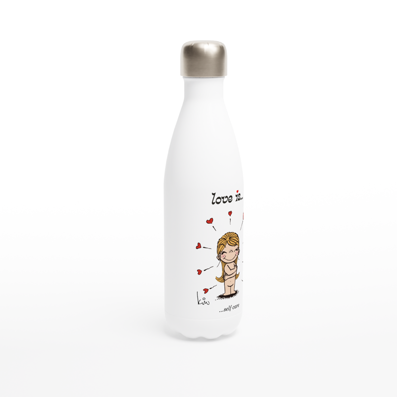 LOVE IS... SELF CARE REUSABLE STAINLESS STEEL WATER BOTTLE