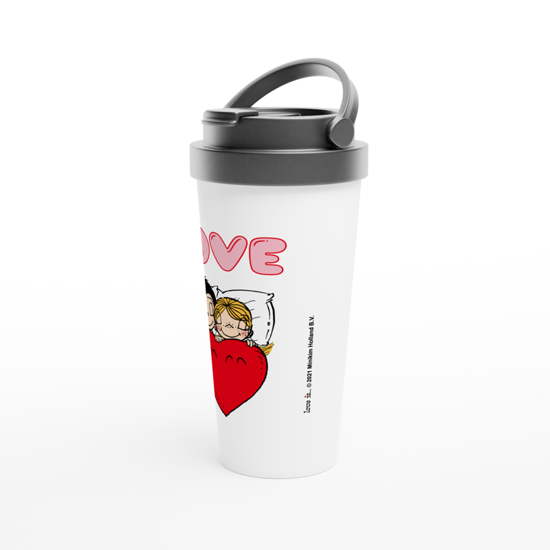 SHARING STAINLESS STEEL TRAVEL MUG