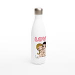 Load image into Gallery viewer, JUST THE TWO OF US REUSABLE STAINLESS STEEL WATER BOTTLE
