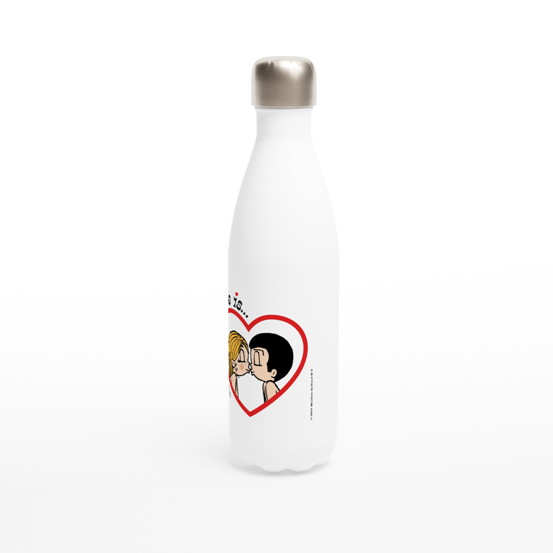 LOVE IS... ...A KISS REUSABLE STAINLESS STEEL WATER BOTTLE