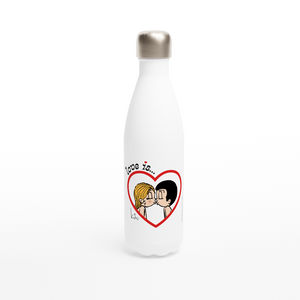LOVE IS... ...A KISS REUSABLE STAINLESS STEEL WATER BOTTLE