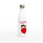 Load image into Gallery viewer, SHARING REUSABLE STAINLESS STEEL WATER BOTTLE
