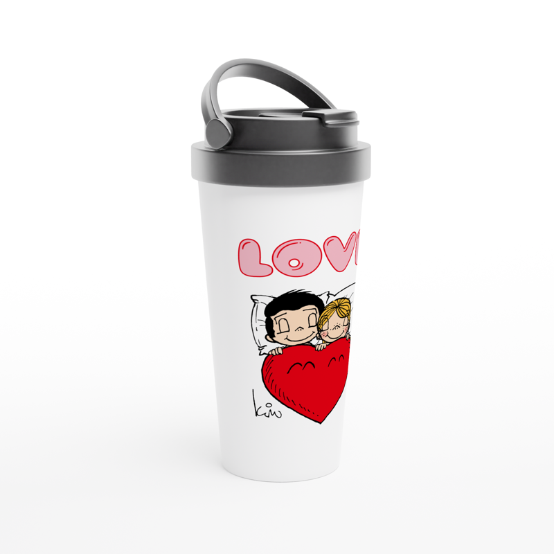 SHARING STAINLESS STEEL TRAVEL MUG