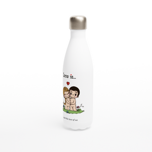 LOVE IS... JUST THE TWO OF US REUSABLE STAINLESS STEEL WATER BOTTLE