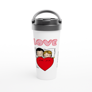 SHARING STAINLESS STEEL TRAVEL MUG
