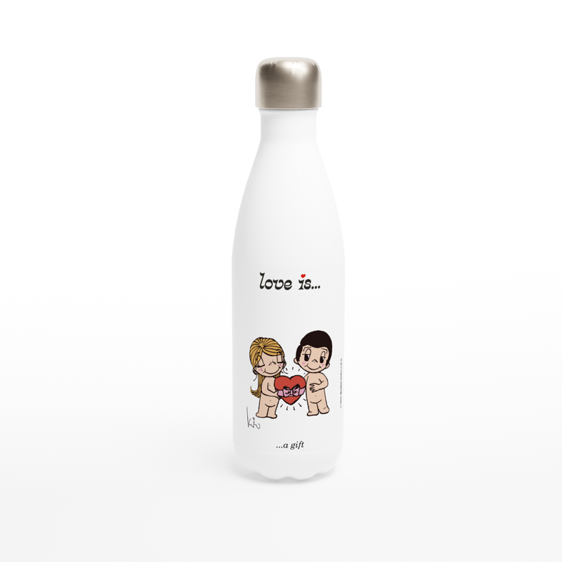 LOVE IS... A GIFT REUSABLE STAINLESS STEEL WATER BOTTLE