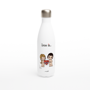 LOVE IS... A GIFT REUSABLE STAINLESS STEEL WATER BOTTLE