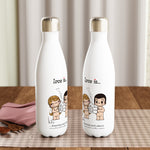 Load image into Gallery viewer, LOVE IS... KNOWING EACHOTHER&#39;S COMPLICATED COFFEE ORDER REUSABLE STAINLESS STEEL WATER BOTTLE
