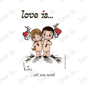 Love is... all you need personalized poster by Kim Casali. 