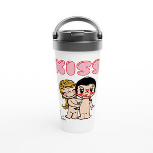 KISS STAINLESS STEEL TRAVEL MUG