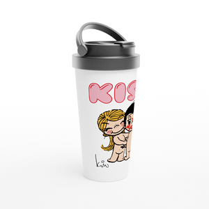 KISS STAINLESS STEEL TRAVEL MUG