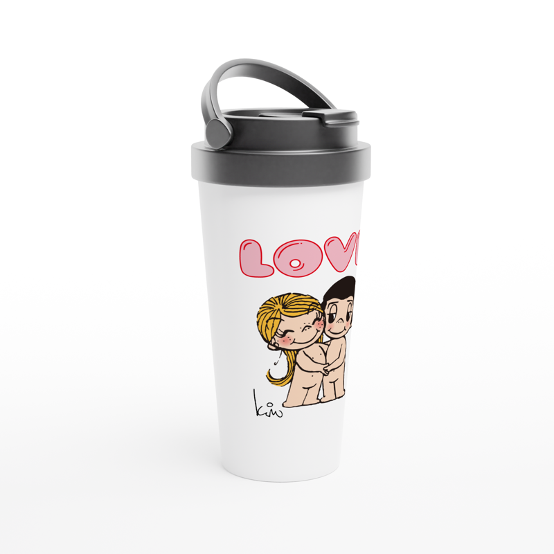 JUST THE TWO OF US STAINLESS STEEL TRAVEL MUG