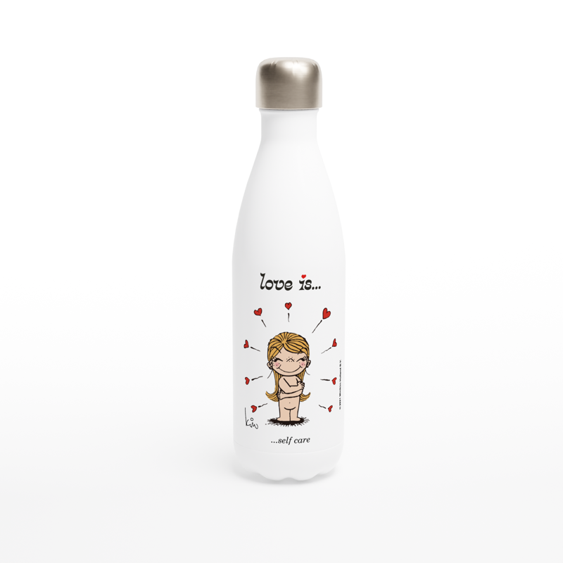 LOVE IS... SELF CARE REUSABLE STAINLESS STEEL WATER BOTTLE