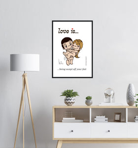 LOVE IS... BEING SWEPT OFF YOUR FEET ART PRINT