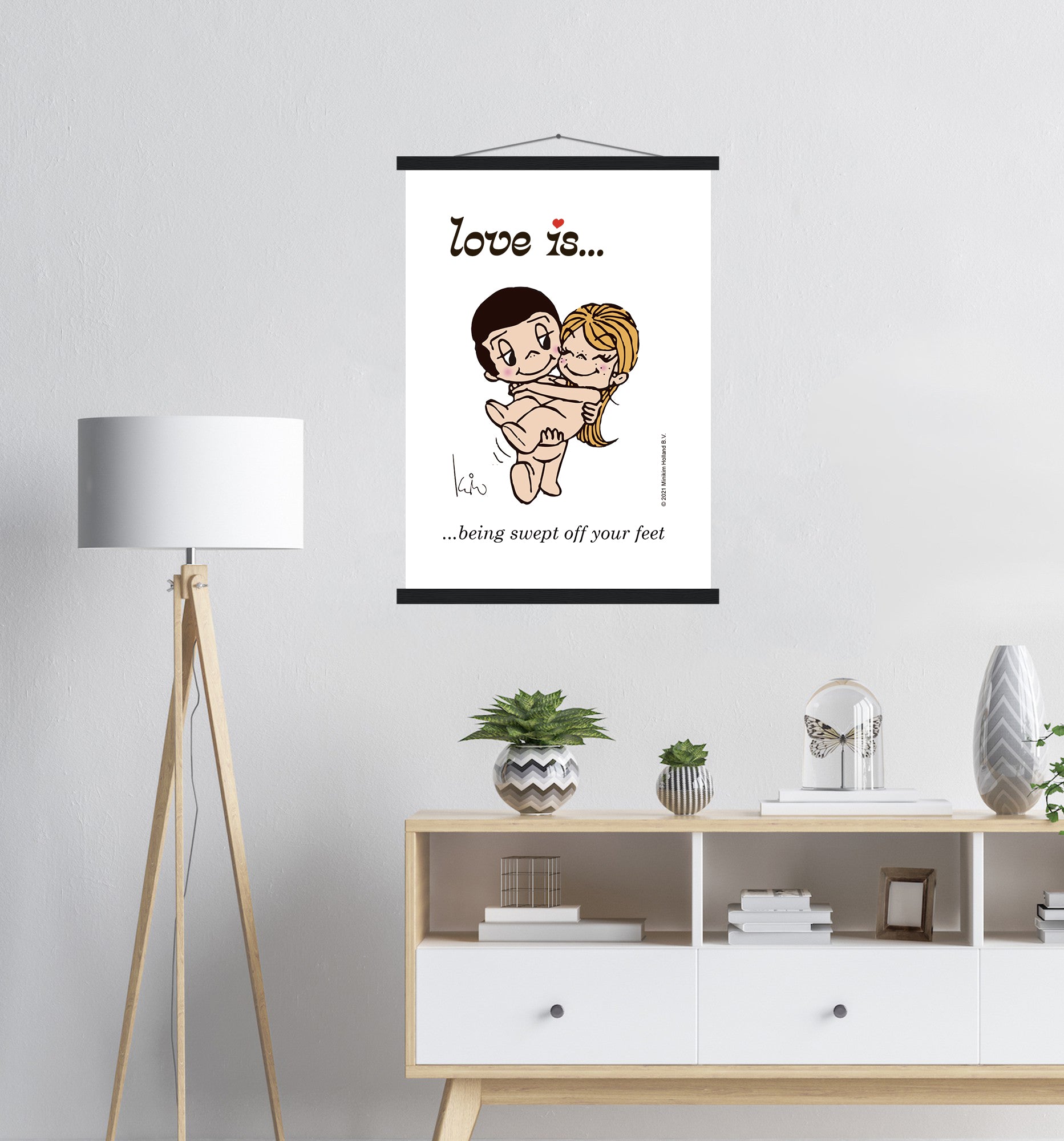 LOVE IS... BEING SWEPT OFF YOUR FEET ART PRINT