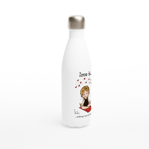 LOVE IS... TAKING CARE OF YOURSELF REUSABLE STAINLESS STEEL WATER BOTTLE