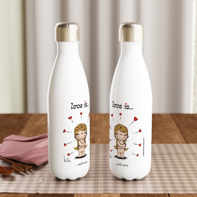 LOVE IS... SELF CARE REUSABLE STAINLESS STEEL WATER BOTTLE