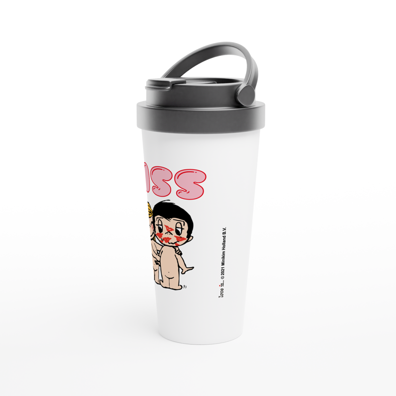 KISS STAINLESS STEEL TRAVEL MUG