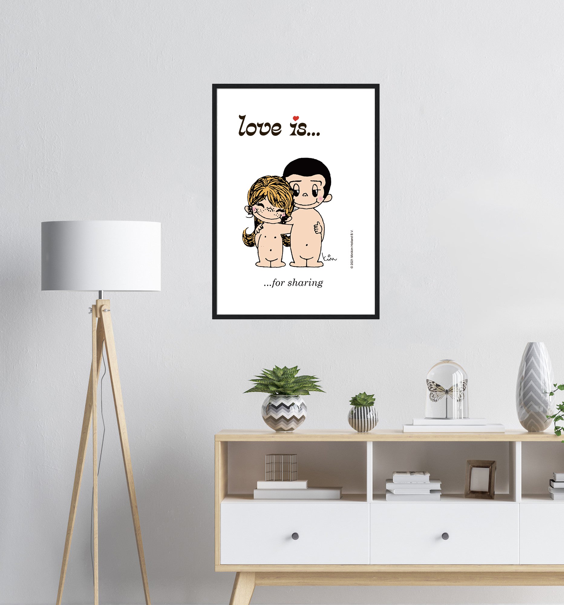 LOVE IS FOR SHARING VINTAGE ART PRINT – Love Is A Gift