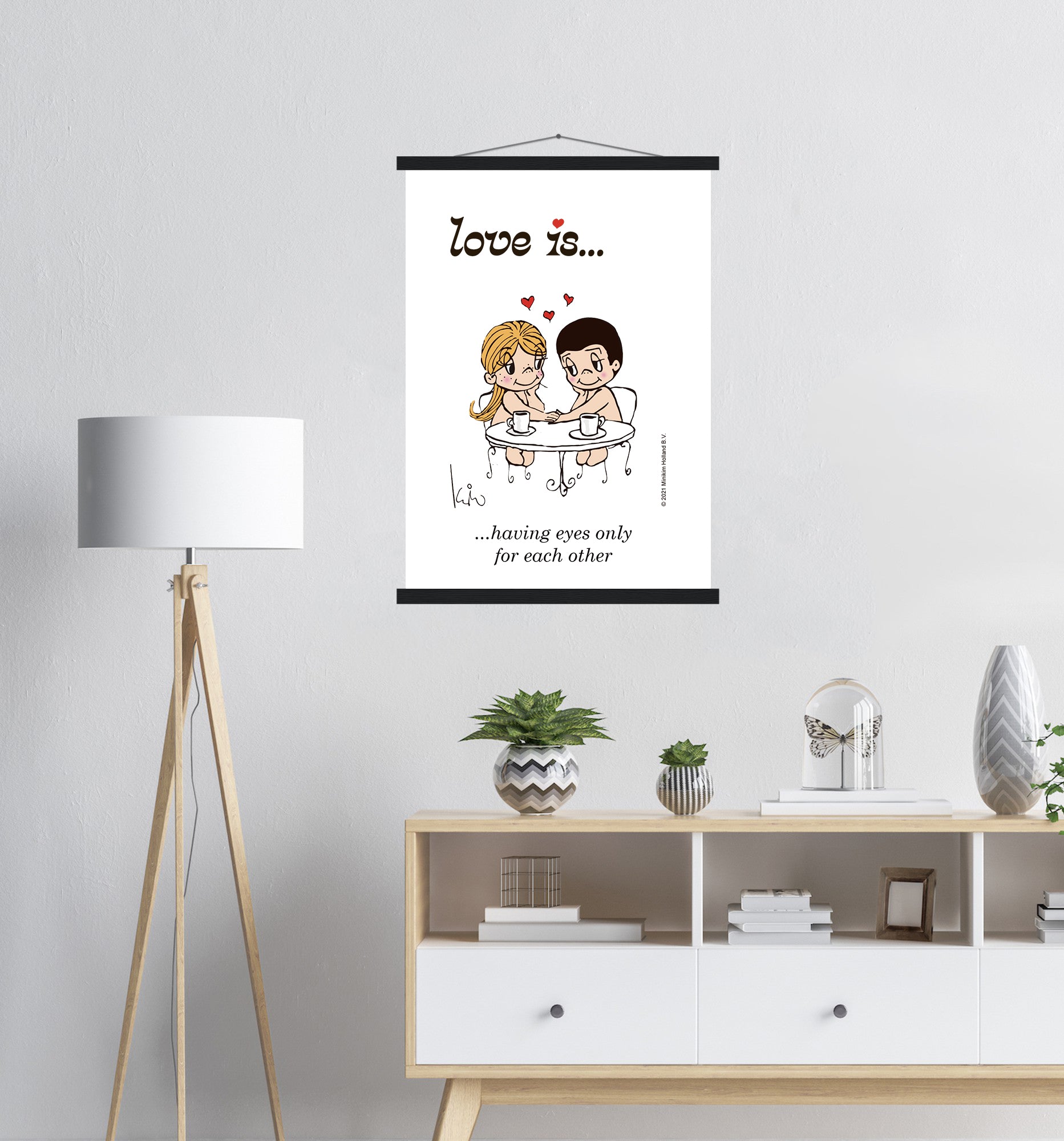 LOVE IS... HAVING EYES ONLY FOR EACHOTHER ART PRINT