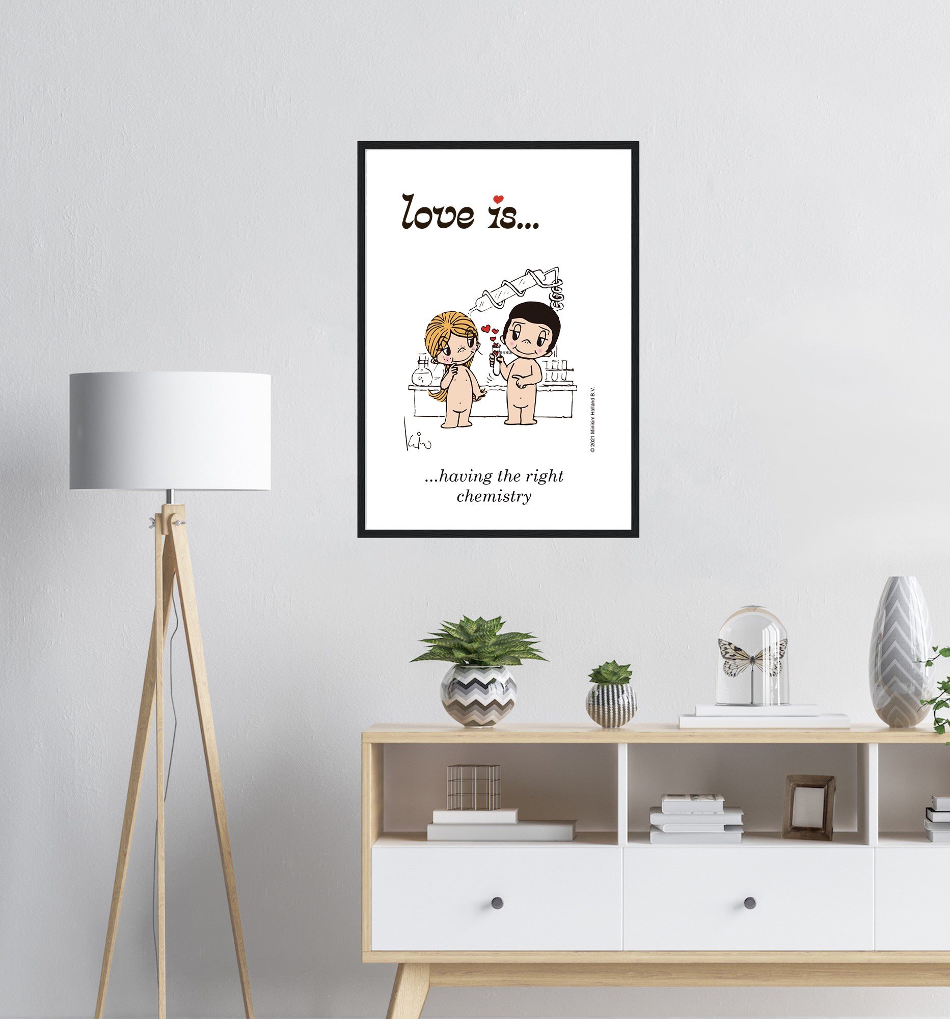 LOVE IS... HAVING THE RIGHT CHEMISTRY ART PRINT