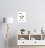 Load image into Gallery viewer, LOVE IS... KNOWING EACH OTHER&#39;S COMPLICATED COFFEE ORDER ART PRINT
