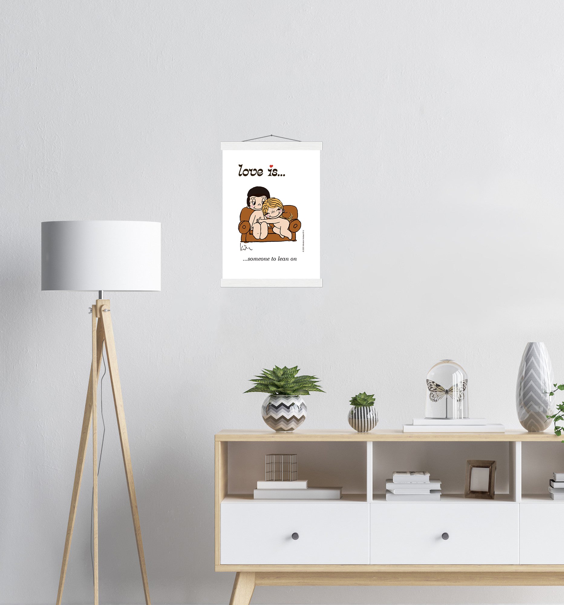 LOVE IS... SOMEONE TO LEAN ON ART PRINT