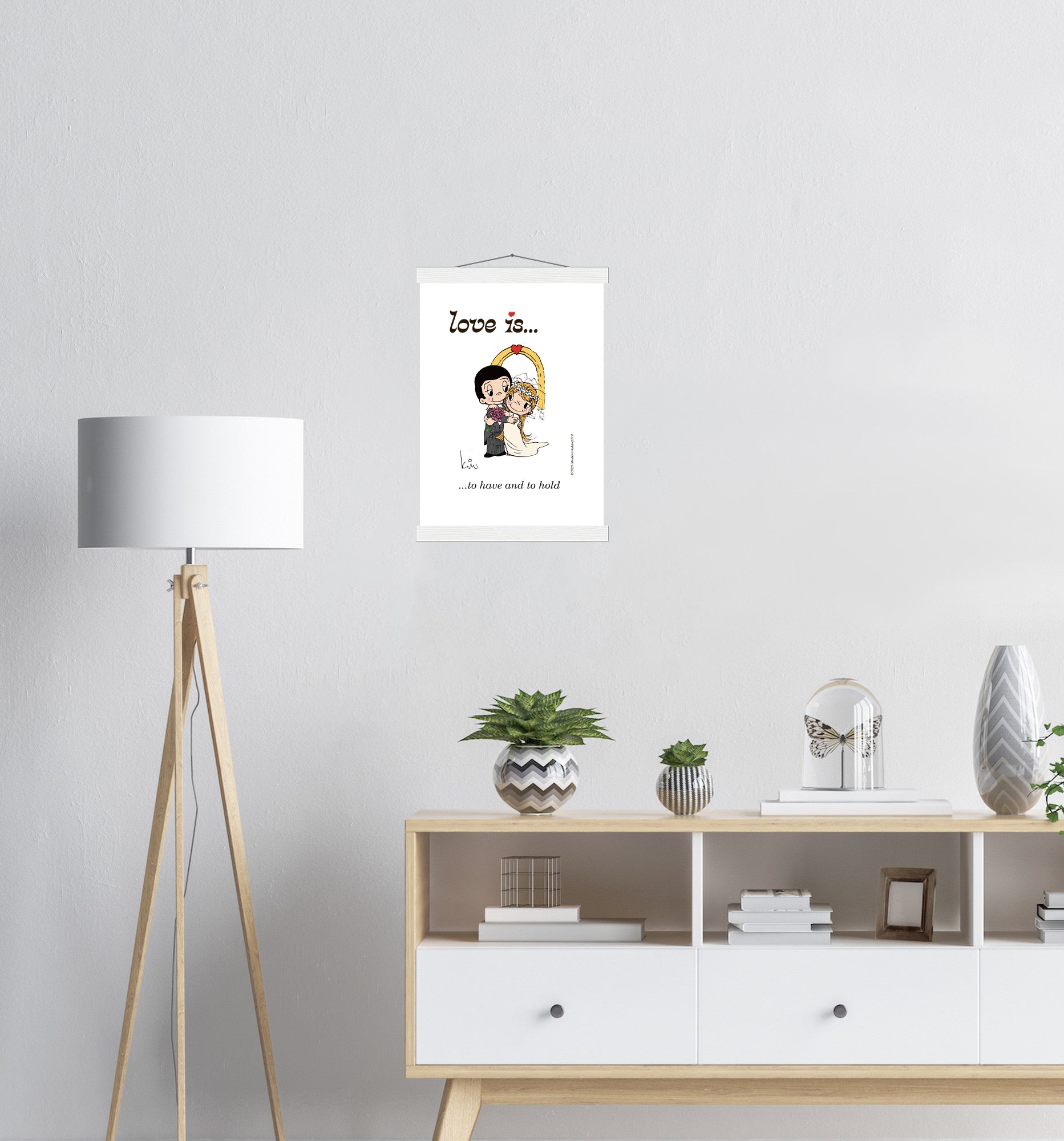 LOVE IS... TO HAVE AND TO HOLD WEDDING ART PRINT