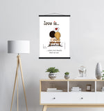 Load image into Gallery viewer, LOVE IS... WHEN TWO HEARTS BEAT AS ONE ART PRINT
